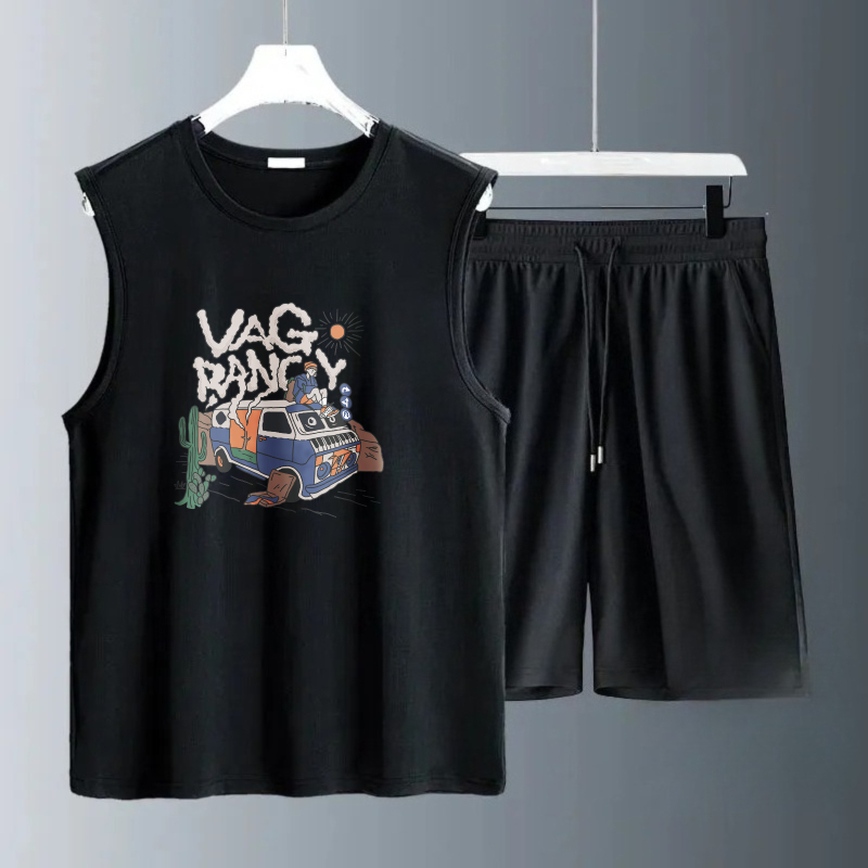 Summer Clothing Us - 남성용 탱크탑 세트 2026 여름 빠른