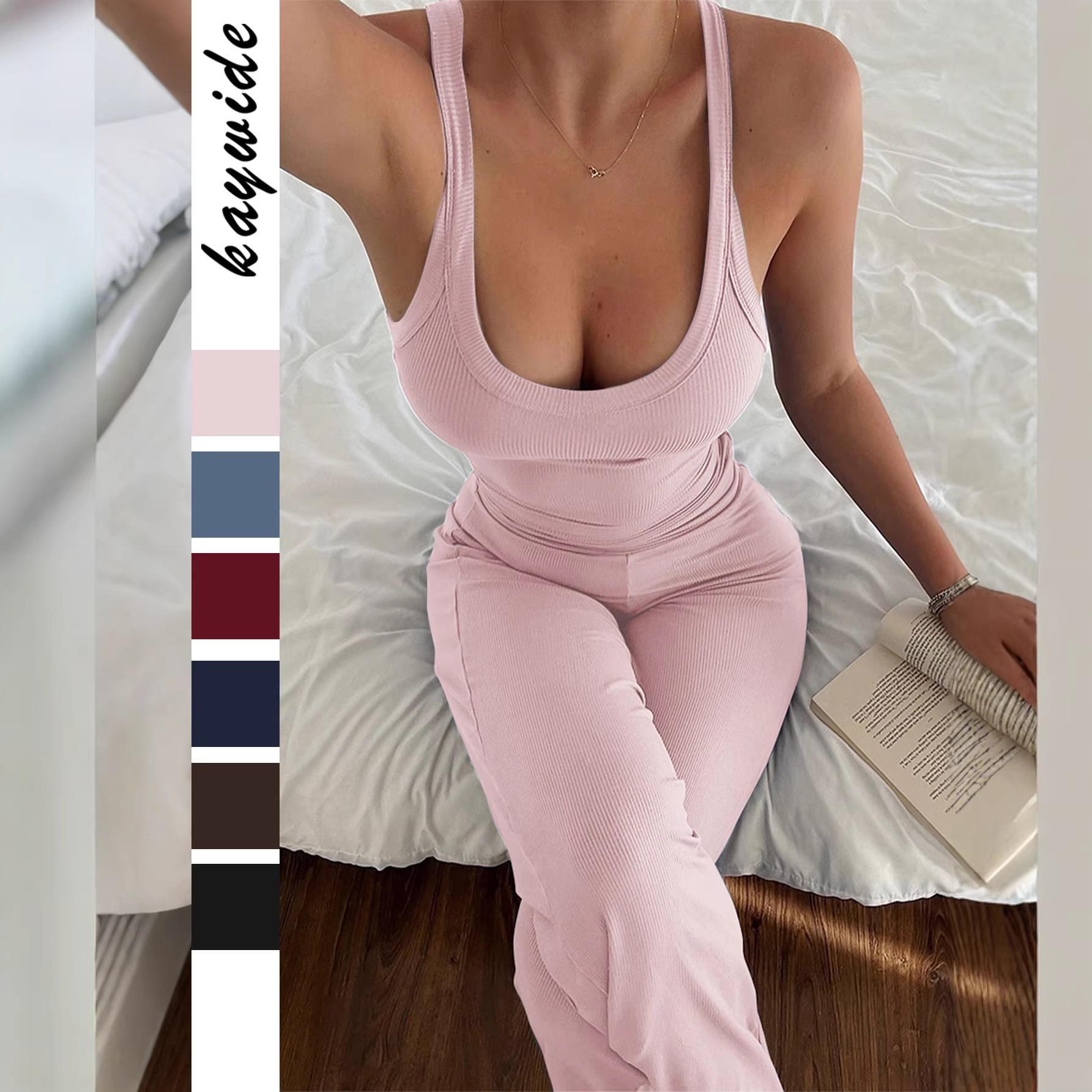 Summer Clothing Us - 봄 여름 여성 의류 스포티 민소매
