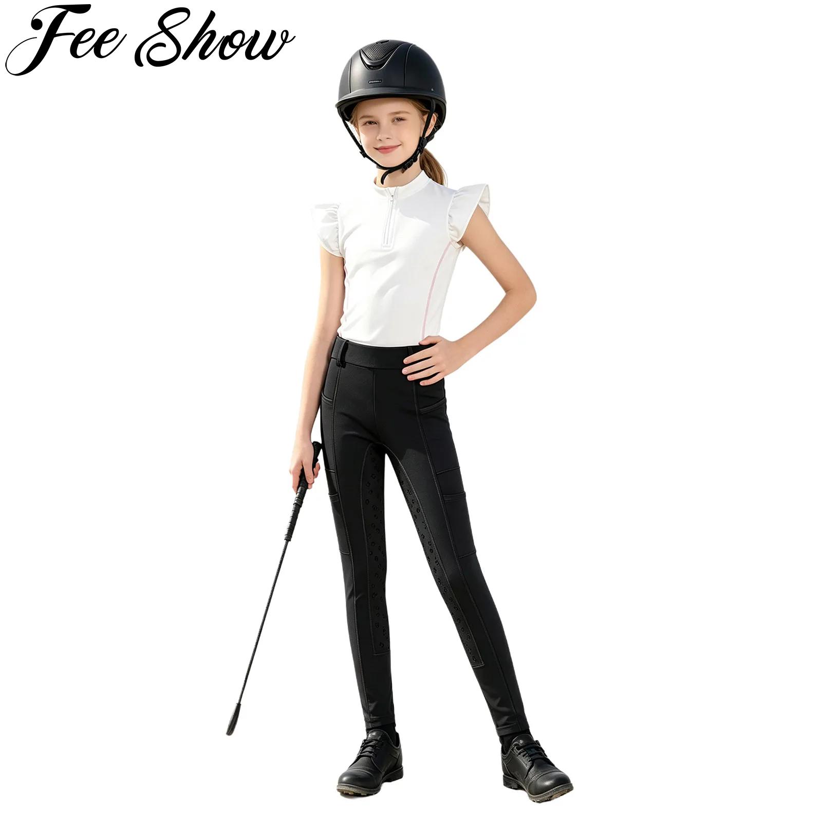 Summer Equestrian Clothing - 어린이 여자아이 승마복 승마 의류 러플
