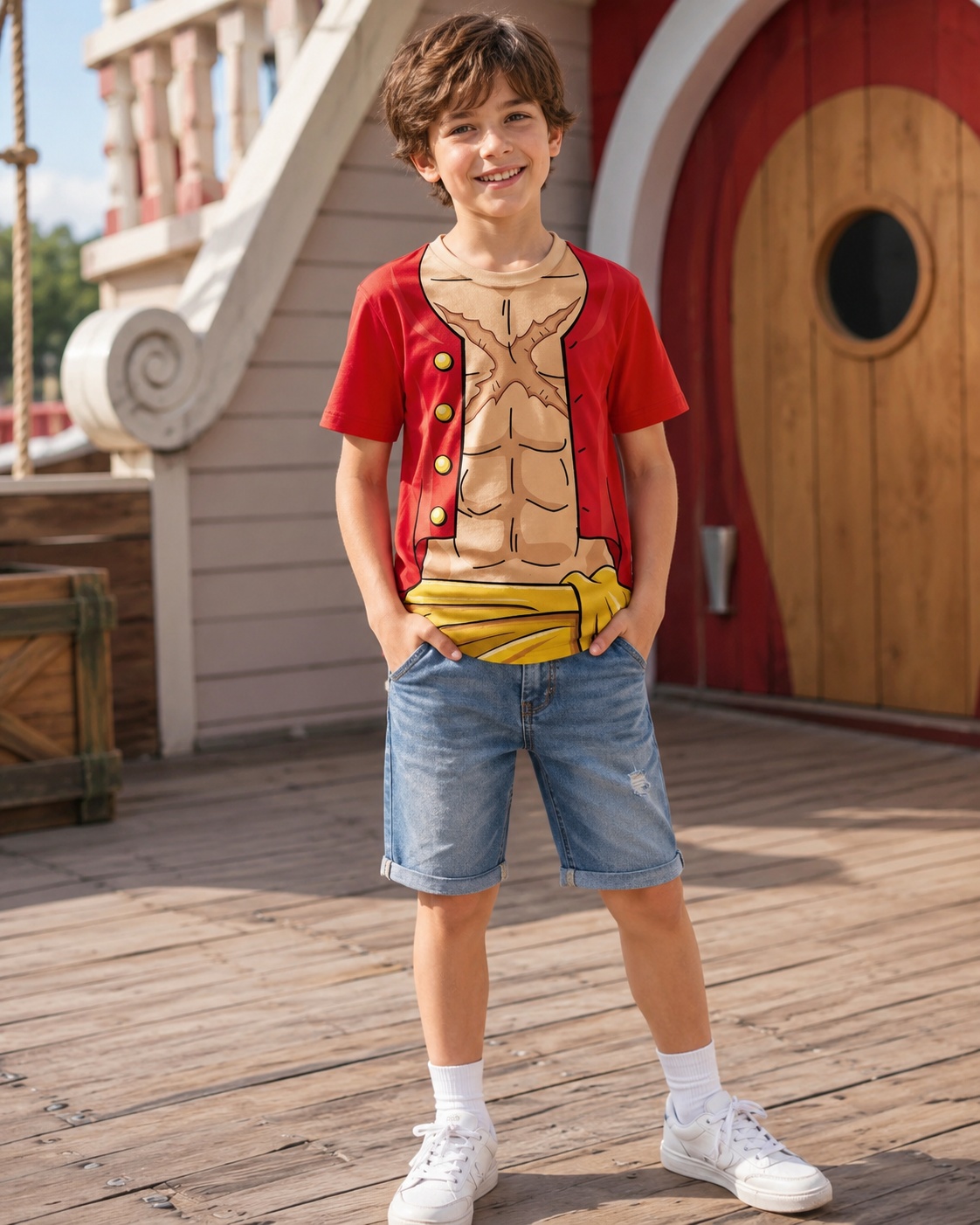 Summer Clothing Kids Sale - 핫세일 신상 애니메이션 원피스 루피 코스프레