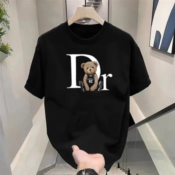 Summer Clothing Brands Men - 럭셔리 브랜드 귀여운 곰 프린트 티
