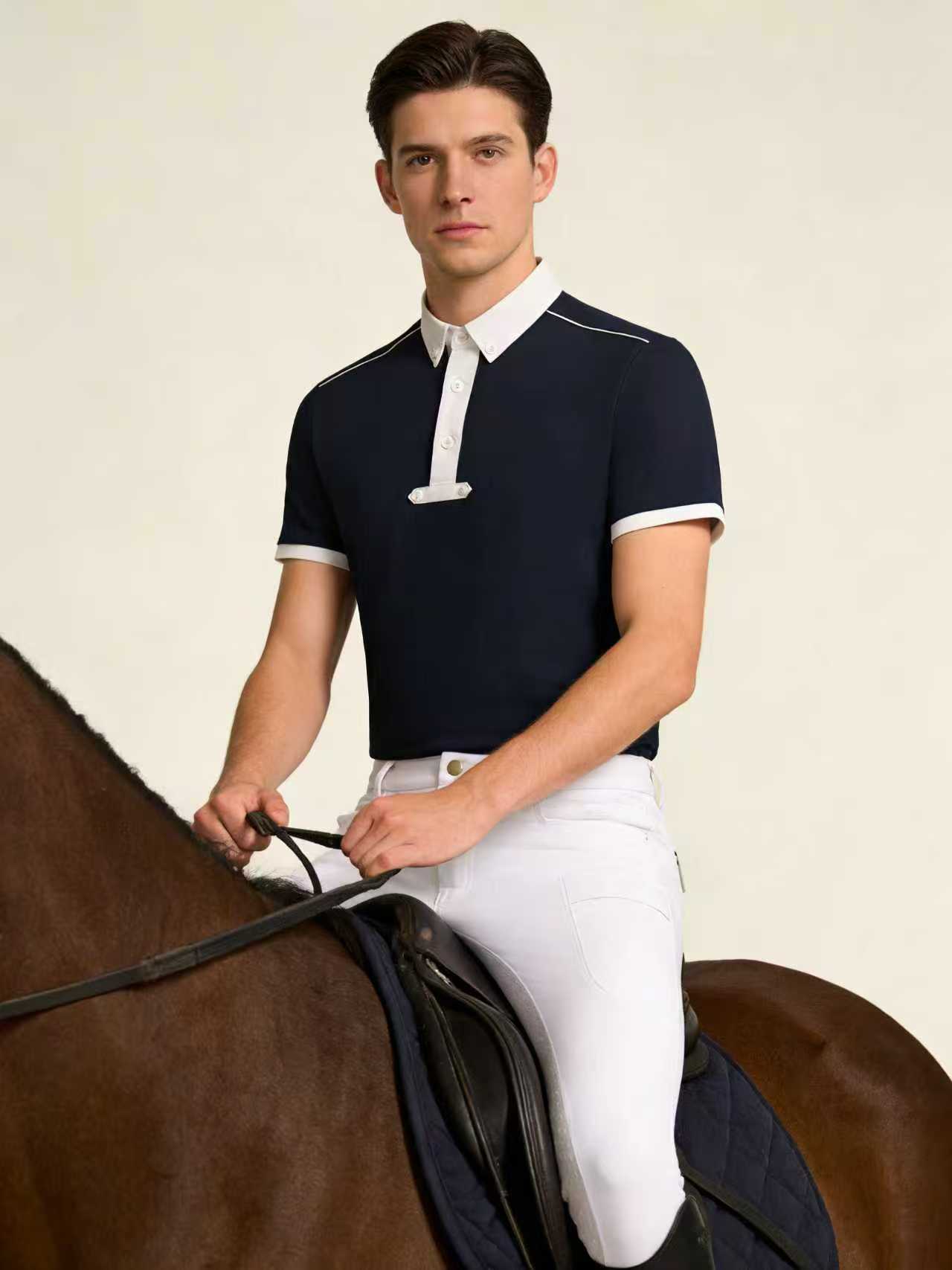 남성 승마용 니트 폴로셔츠 라이더 의류 스트레치 슬림핏 - Summer Equestrian Clothing 리뷰 및 가격