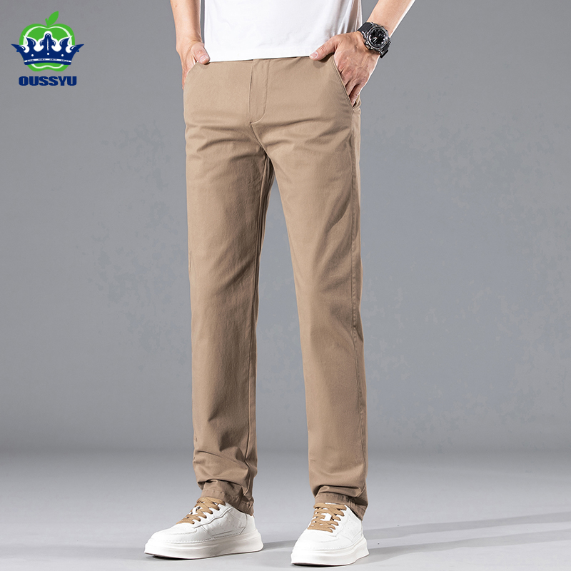 브랜드 의류 봄 여름 남성 캐주얼 97% 면 스트레이트 - Summer Clothing Brands Men 리뷰 및 가격