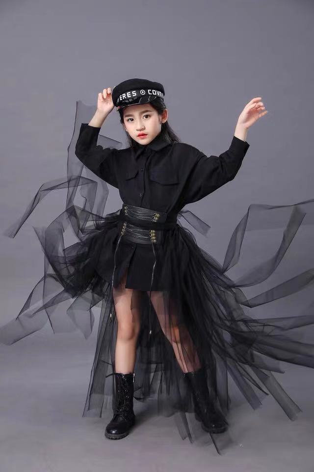 어린이 검은 양복 소녀 모델 경쟁 활주로 패션 Catw - Summer Clothing Model 리뷰 및 가격