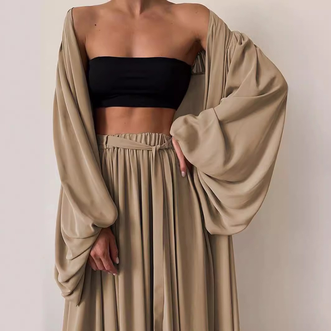 여름 봄 여성 의류 투피스 세트 긴팔 랜턴 슬리브 단색 - Summer Clothing Us 리뷰 및 가격