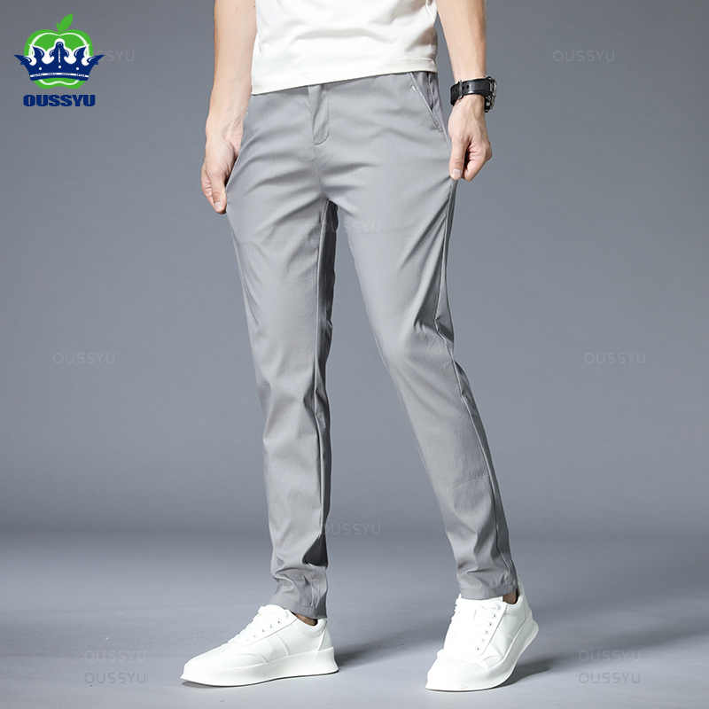 브랜드 의류 여름 캐주얼 바지 남성 얇은 스트레치 슬림 - Summer Clothing Brands Men 리뷰 및 가격