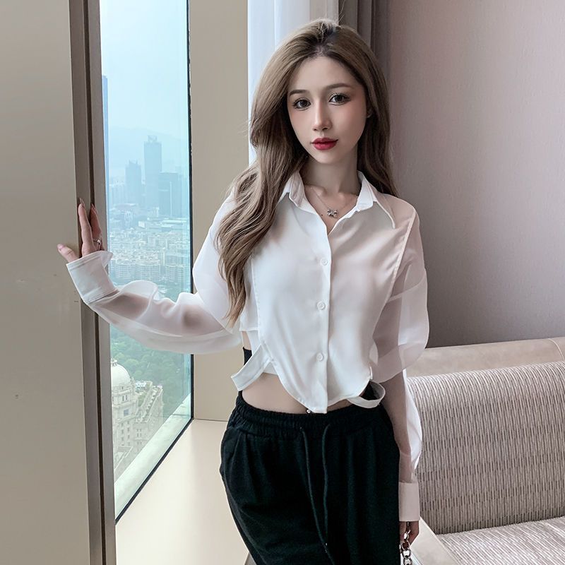 여성용 레트로 시크 패치워크 디자인 셔츠, 섹시하고 우 - Crop Blouse Linen 리뷰 및 가격