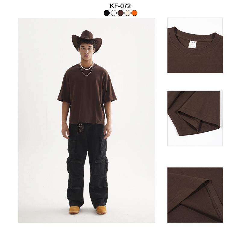 여름 남성 의류 핏 반팔 오버사이즈 넥 티셔츠 드롭숄더 - Summer Clothing Pakistan 리뷰 및 가격