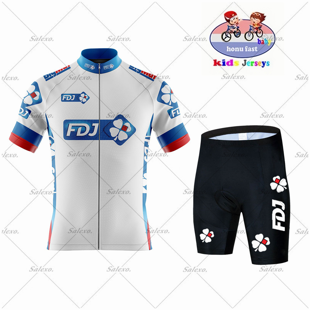 어린이 FDJ 사이클링 저지 세트 소년과 소녀 여름 짧 - Summer Clothing Kids Sale 리뷰 및 가격