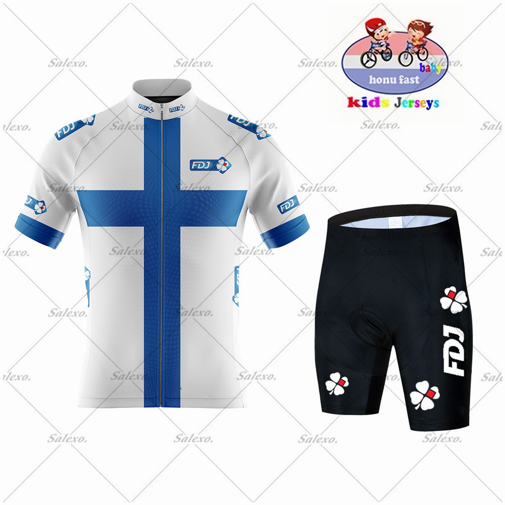 어린이 FDJ 사이클링 저지 세트 소년과 소녀 여름 짧 - Summer Clothing Kids Sale 리뷰 및 가격