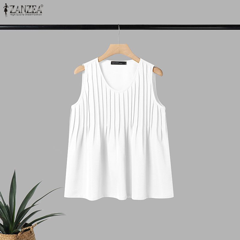 ZANZEA 여성 여름 핀턱 탱크탑 플러스 사이즈 캐주 - Summer Clothing Plus 리뷰 및 가격