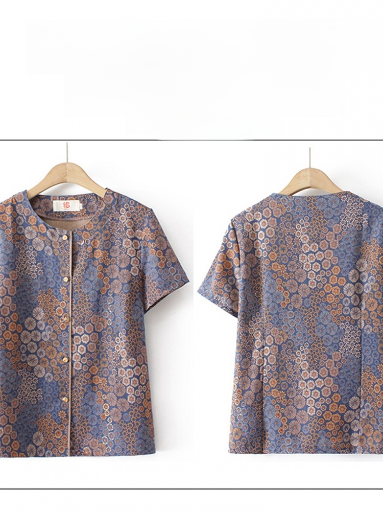 할머니 스타일 노인 여성용 반팔 투피스 세트 여름옷 편 - Summer Clothing For Women Over 60 리뷰 및 가격