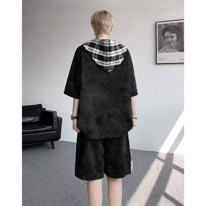 M-8XL 플러스 사이즈 남성 의류 반팔 후드 티셔츠  - Summer Clothing Plus 리뷰 및 가격