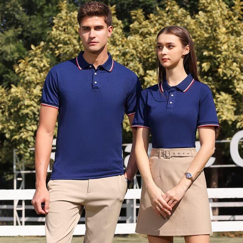 맞춤 로고 남성 폴로 셔츠 턴오버 칼라 반팔 통기성 작 - Summer Clothing Wholesale 리뷰 및 가격