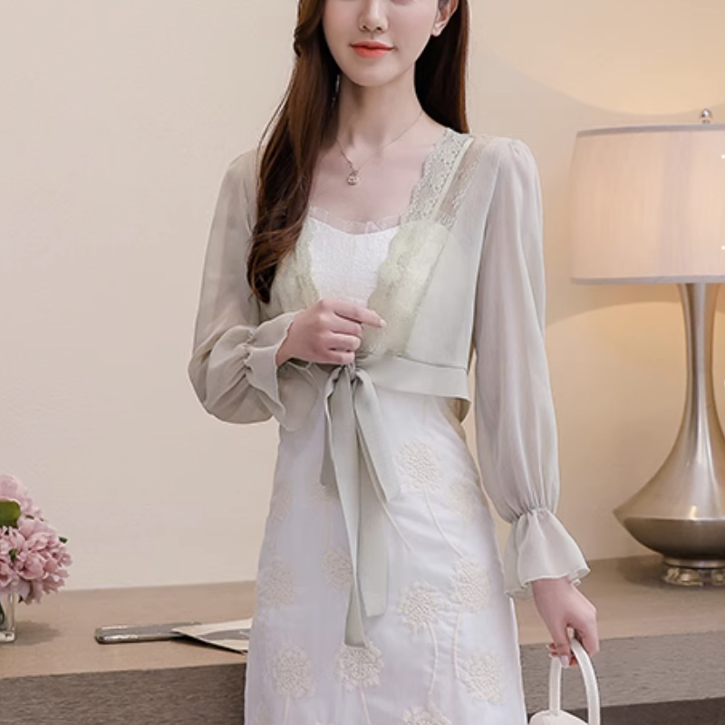 여성용 플레어 슬리브 블라우스, 한국 패션, 레이스 스 - Crop Blouse Linen 리뷰 및 가격